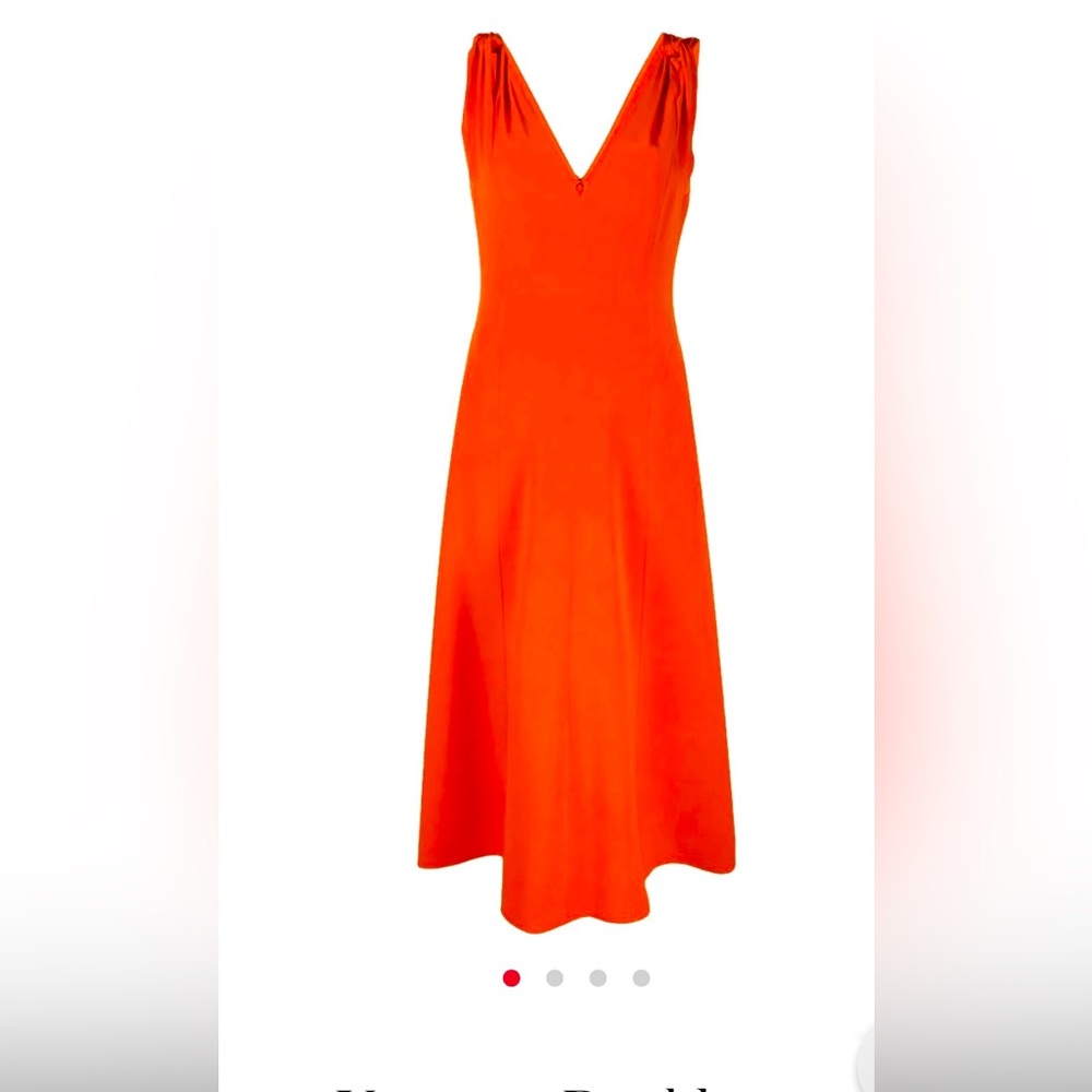 Victoria Beckham orange mid length dress, new with tags